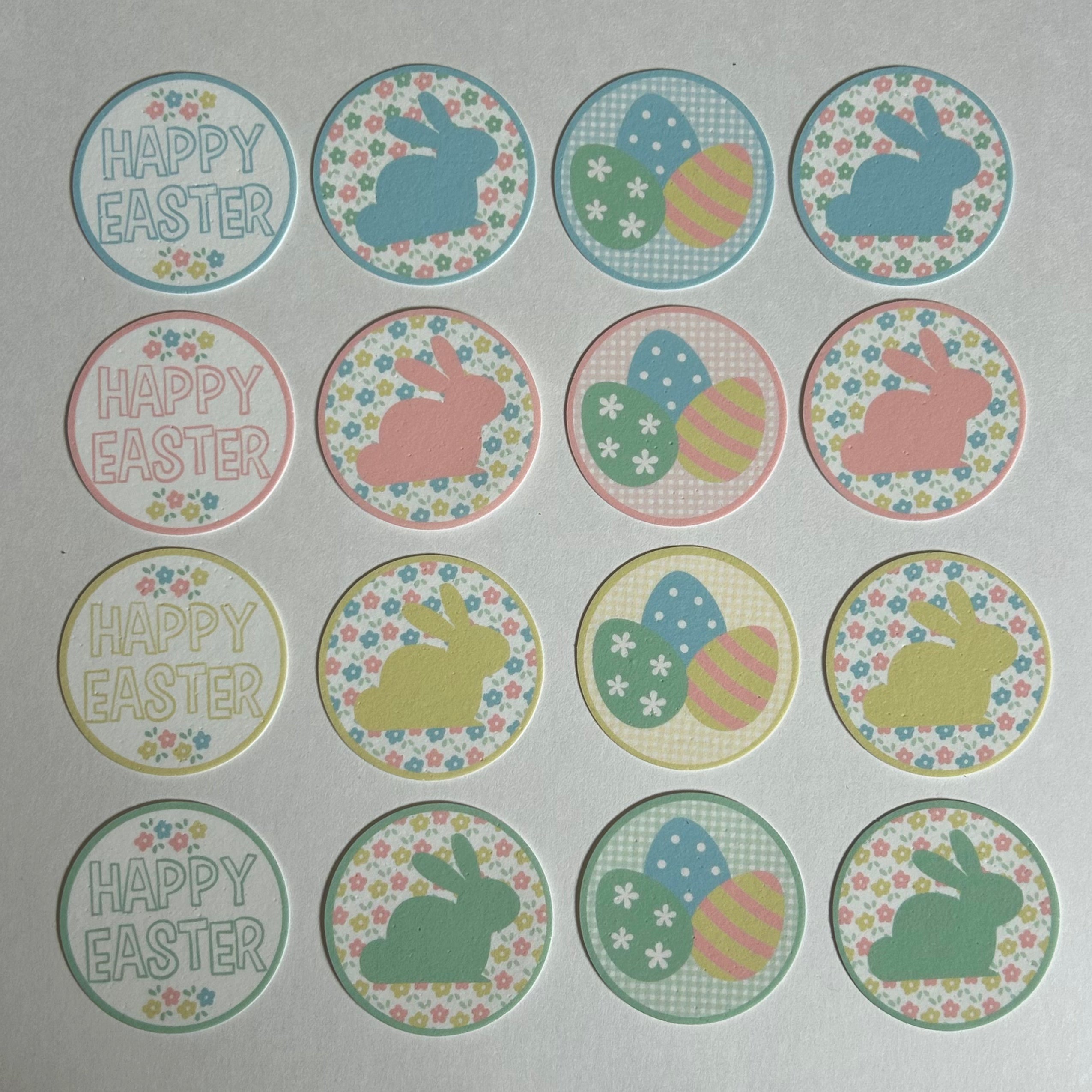 Hoppin' Easter Pre-Cut Edible Images (16 Pack, MINI Size)