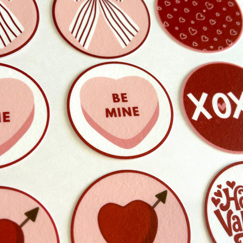 Classic Valentine's Pre-Cut Edible Images (12 Pack, Regular Size)